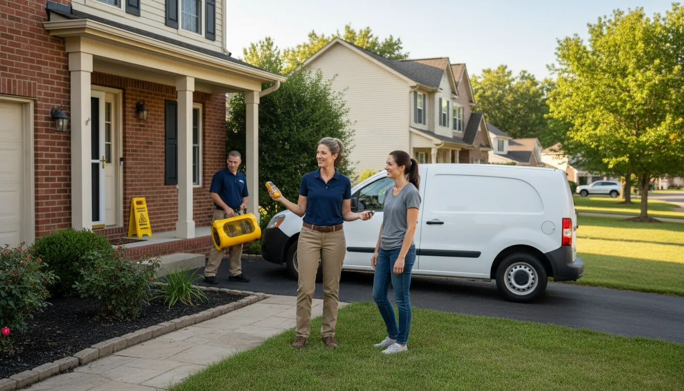 Residential water damage restoration in Bremen, GA